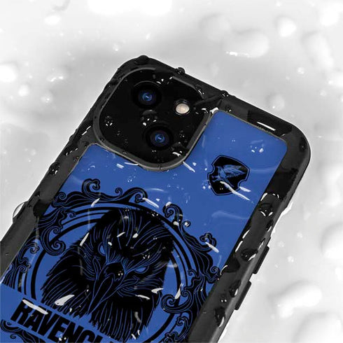 Wizarding Worlds Harry Potter Ravenclaw Illustration iPhone 15 Plus Waterproof Case